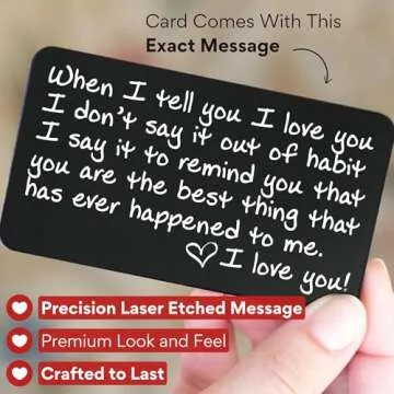 I Love You Pocket Card Perfect for Anniversary Gifts