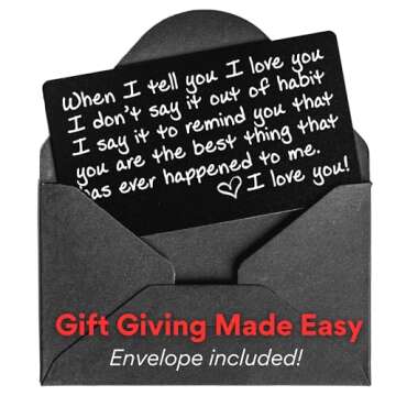 I Love You Pocket Card Perfect for Anniversary Gifts