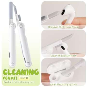 Cute Case for AirPods 4 Case Cover 2024 with Cleaning Kit, Funny Cartoon Kawaii AirPods 4th Generation Case Soft Silicone Case for Apple Airpods 4 Accessories with Keychain for Women Men Girls Boys