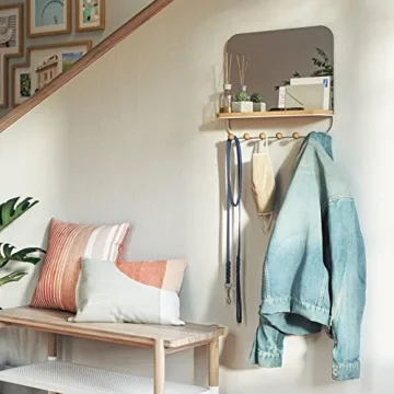 Umbra Estique Over-The-Door Organizer with Mirror