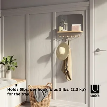 Umbra Estique Over-The-Door Organizer with Mirror