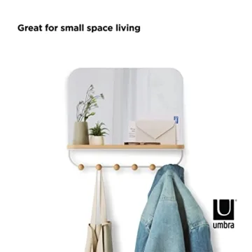 Umbra Estique Over-The-Door Organizer with Mirror