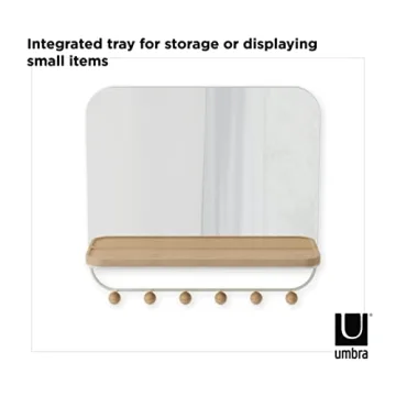 Umbra Estique Over-The-Door Organizer with Mirror