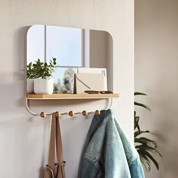 Umbra Estique Over-The-Door Organizer with Mirror