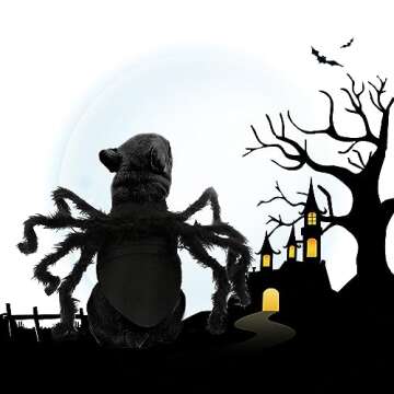 Pet Spider Costume for Cats and Small Dogs Halloween Dress Up