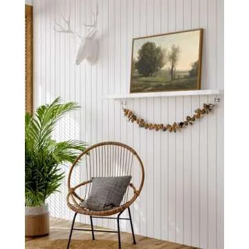 ARPEOTCY Vintage Framed Rustic Wall Art Decor, Bedroom Living Room Country Scenery Paintings Wall Decor, Canvas Prints Art, Kitchen Farmhouse Retro Home Decoration, 12x16 Inch