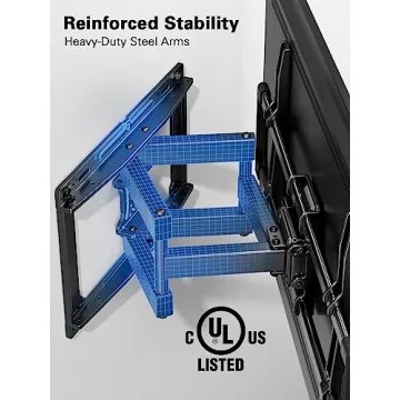 Pipishell Full Motion TV Wall Mount 40-82 Inch Smooth Swivel