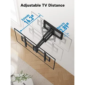 Pipishell Full Motion TV Wall Mount 40-82 Inch Smooth Swivel