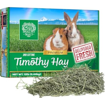 Hand-Selected 2nd Cutting Timothy Hay for Rabbits, Guinea Pigs, and Chinchillas - 10 LB