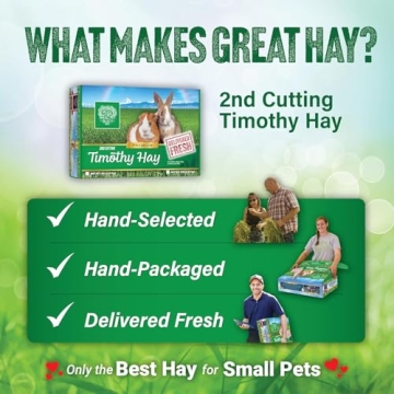 Premium Small Pet Timothy Hay for Rabbits and Guinea Pigs
