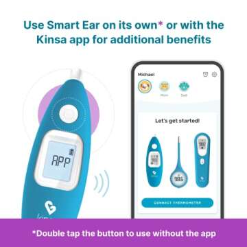 Kinsa Smart Ear Thermometer - Accurate & Easy Temperature Reader