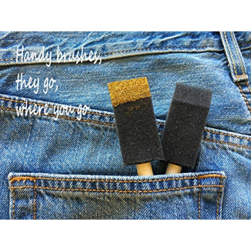 Versatile Foam Paint Brushes Set for Crafts and Painting