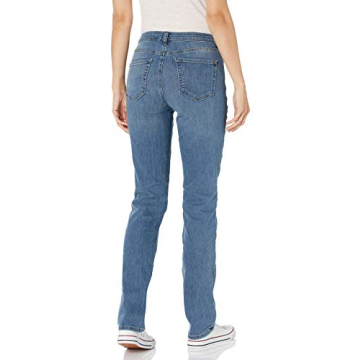 Amazon Essentials Women's Mid Rise Straight Leg Jeans