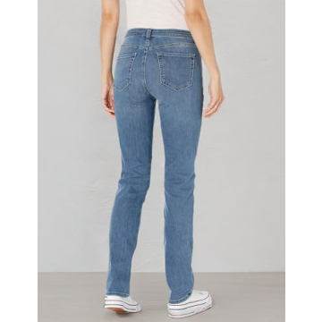 Amazon Essentials Women's Mid Rise Straight Leg Jeans