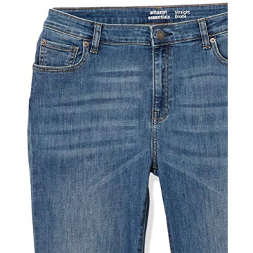 Amazon Essentials Women's Mid Rise Straight Leg Jeans