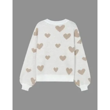 Libsorge Oversized Heart Sweater for Valentine's Day Fashion