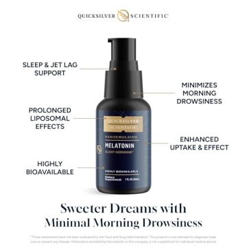 Quicksilver Liposomal Melatonin - Fast-Acting Sleep Aid