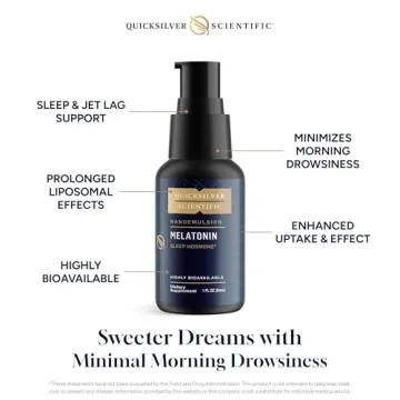Quicksilver Liposomal Melatonin - Fast-Acting Sleep Aid