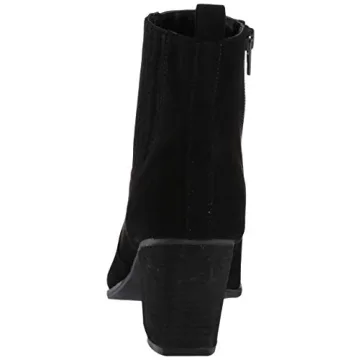 Sia Pointed Toe Western Ankle Boot for Women in Black