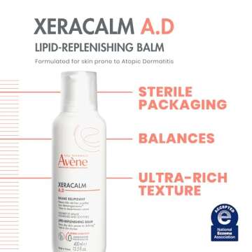 Avène XeraCalm A.D Balm for Eczema & Dry Skin, 6.7 Oz