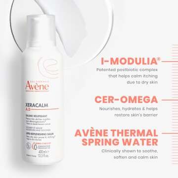 Avène XeraCalm A.D Balm for Eczema & Dry Skin, 6.7 Oz