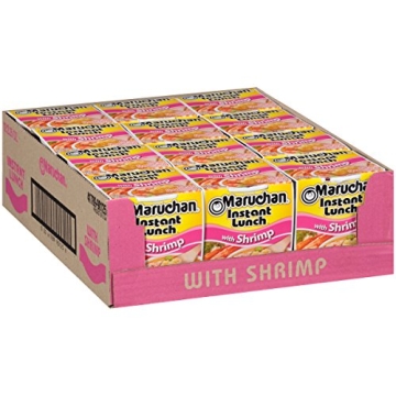 Maruchan Instant Lunch Shrimp Ramen - Quick & Tasty Meal, 12 Count