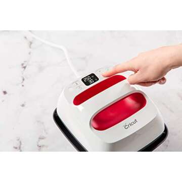 Cricut EasyPress 2 Heat Press Machine (6" x 7"), Ideal for Baby Clothes, Hats, Accessories and More, Precise Temperature Control, Features Insulated Safety Base & Auto-Shut Off, Raspberry