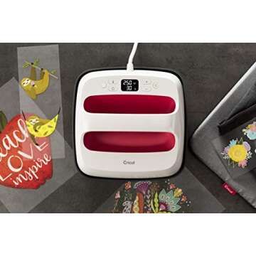 Cricut EasyPress 2 Heat Press Machine (6" x 7"), Ideal for Baby Clothes, Hats, Accessories and More, Precise Temperature Control, Features Insulated Safety Base & Auto-Shut Off, Raspberry