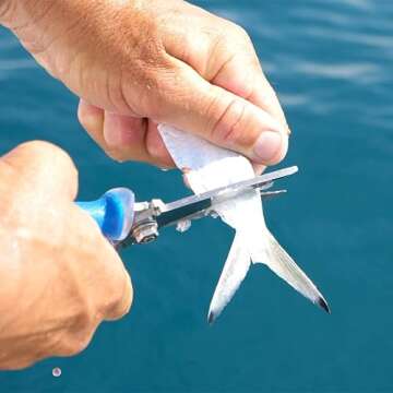 CUDA 8" Titanium Bonded Snips Durable Fishing Wire, Braid, Mono & Fluorocarbon Cutter for Saltwater ...