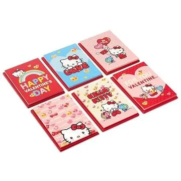 Hello Kitty Valentines Cards - 36 Assorted for Kids