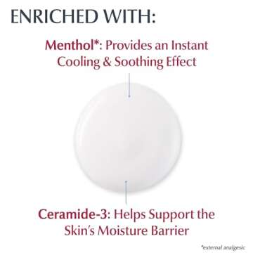 Eucerin Itch Relief Intensive Calming Body Lotion for Dry Itchy Skin, Unscented Lotion with Cooling Menthol and Ceramides, 8.4 Fl Oz Bottle