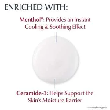 Eucerin Itch Relief Intensive Calming Body Lotion for Dry Itchy Skin, Unscented Lotion with Cooling Menthol and Ceramides, 8.4 Fl Oz Bottle