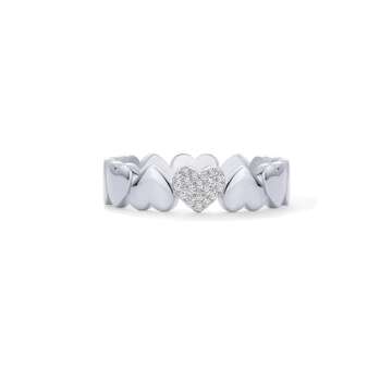PAVOI Heart Stackable Rings for Women - Ideal Gift
