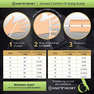 Knot Theory Silicone Ring - Dark Silver Comfort Fit Band