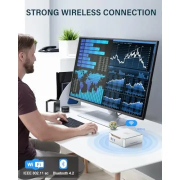 KAMRUI GK3Plus Mini PC with Windows 11Pro, 16GB RAM 512GB M.2 SSD Mini Computers,12th Gen Alder Lake N95 (up to 3.4GHz) Micro PC, 2.5''SSD, Gigabit Ethernet,4K UHD,WiFi,BT,VESA/Home/Business Small pc