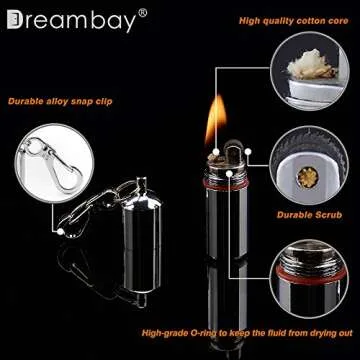 2 Pack Keychain Peanut Lighter EDC Mini Waterproof Lighter for Fire Starter Survival Emergency Use