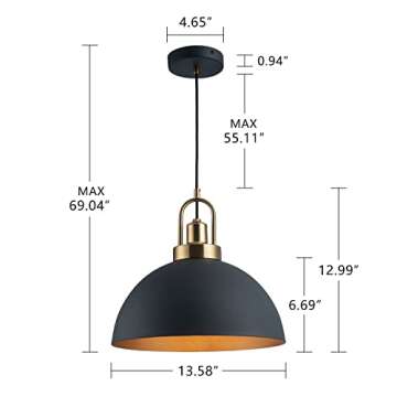YHANFENGCY Vintage Pendant Light - Industrial Retro Style for Kitchen and Dining