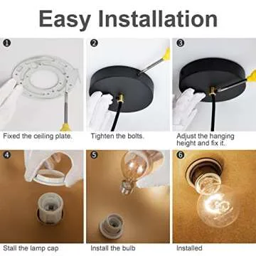 YHANFENGCY Vintage Pendant Light - Retro Industrial Charm