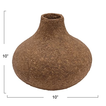 Creative Co-Op Decorative Handmade Paper Mache Vase