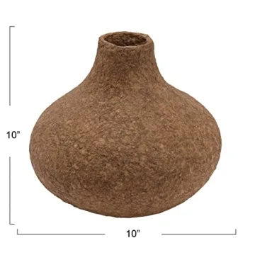 Creative Co-Op Decorative Handmade Paper Mache Vase