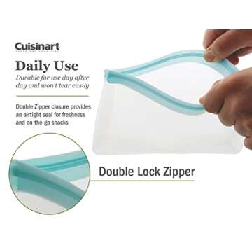 Cuisinart Reusable Food Storage Bags for Snacks & Organizing