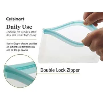 Cuisinart Reusable Food Storage Bags for Snacks & Organizing