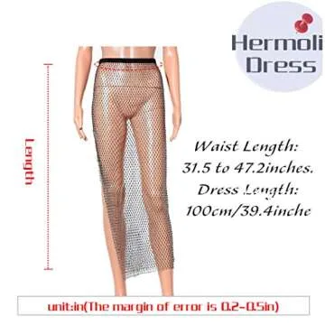 Stunning Sparkly See Through Mesh Dress for Parties
