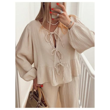 Chic Women’s Two Piece Pajama Set for Comfort & Style