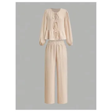 Chic Women’s Two Piece Pajama Set for Comfort & Style