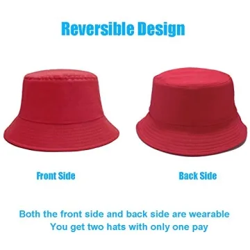 Stylish Sydbecs Reversible Bucket Hat for Summer Sun Protection
