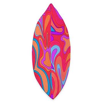 Groovy Psychedelic Funky 70s Aesthetic Trippy Hippie Y2K Throw Pillow