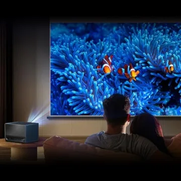 Hisense C1 4K UHD Triple Color RGB Laser Portable Mini Projector, up to 300", Viddà OS, Dolby Vision HDR10, 110% BT.2020 Color Gamut, 20w JBL Sound, Netflix, Auto Keystone Correction, MEMC