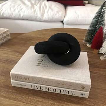 HMASYO Black Wood Knot Decor - Unique Home Accents