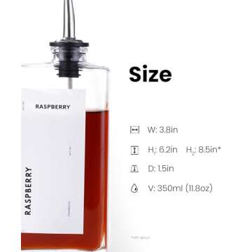 APT 1101 Olive Oil Dispenser for Kitchen, Cooking Oil Dispenser, Oil and Vinegar Dispenser Set, Oliv...